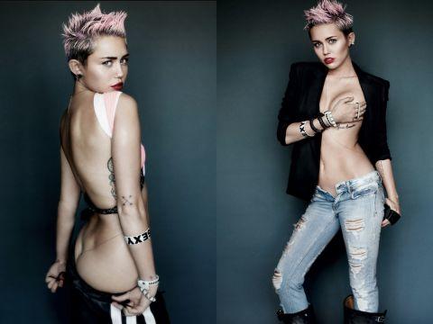 miley cyrus topless pics