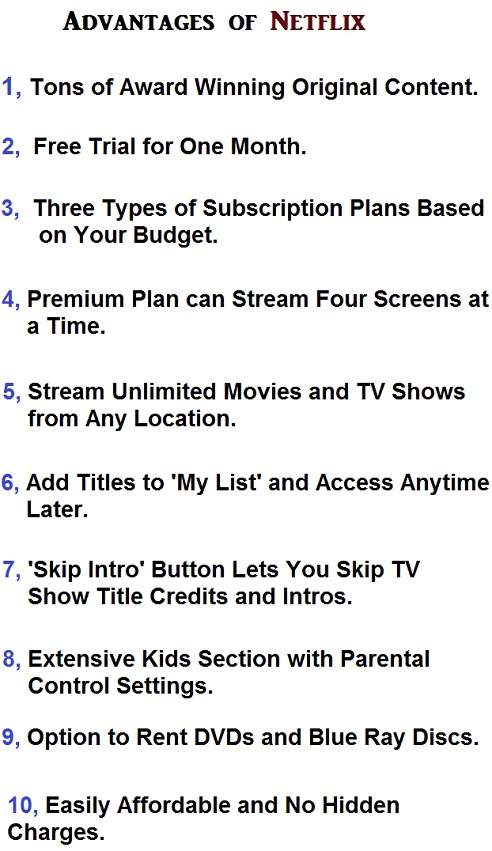 Benefits of Netflix