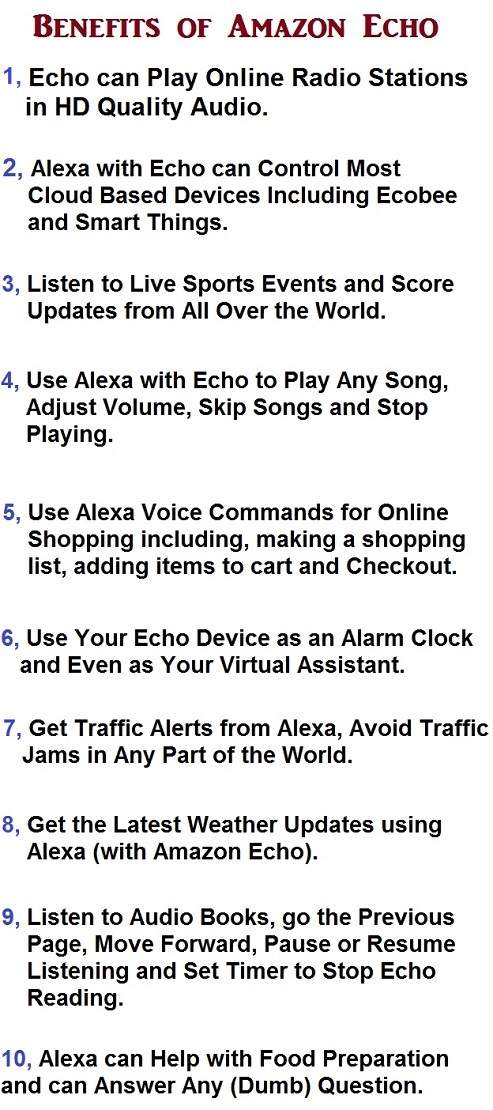 Advantages of Amazon Echo