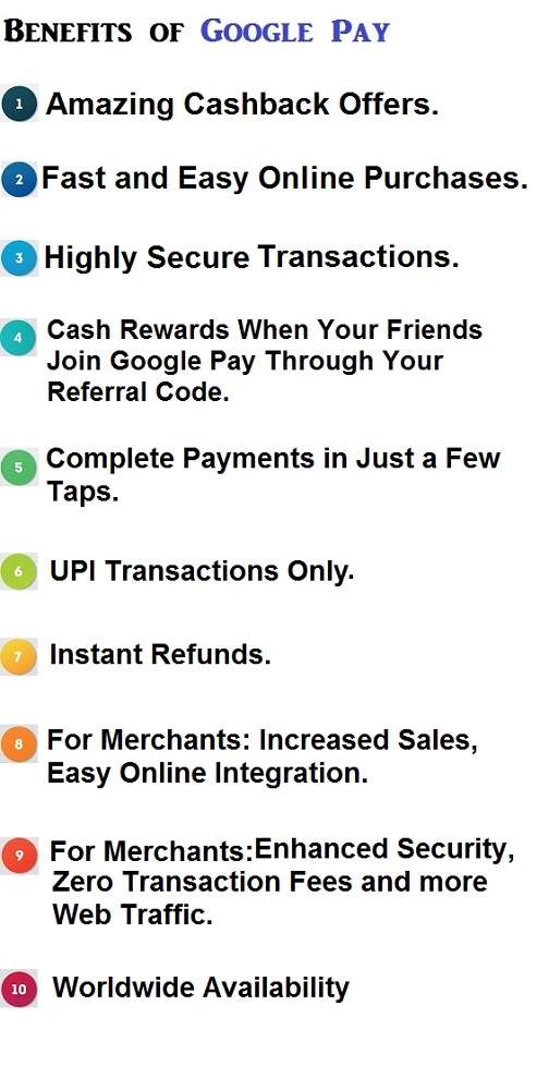 Advantages of Google Pay