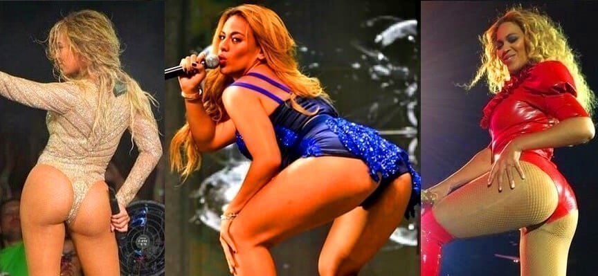 Sexy Beyonce revealing booty 