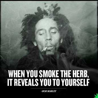 Bob Marley attained nirvana using ganja,cocaine and marijuana.