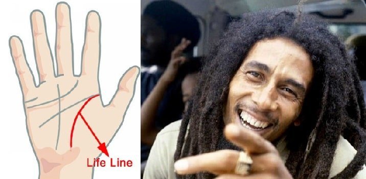 Bob Marley is an expert Palm reader