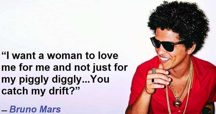 Brainy Bruno Mars quotes