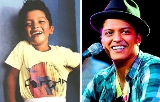 10 year old Bruno Mars and now