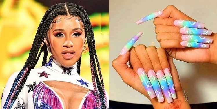 Queen of Bling Jenny Bui a manicurist gives Cardi B her talon nails