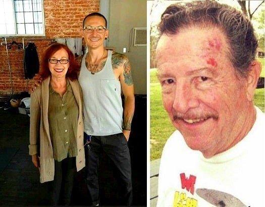 Chester Bennington with his parents
