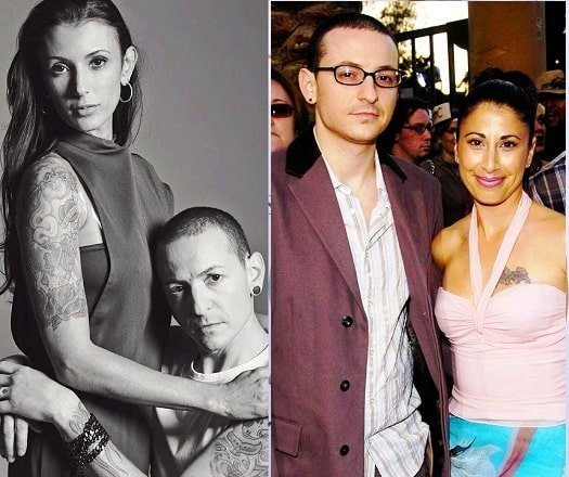 Chester Bennington with Samantha and Talinda