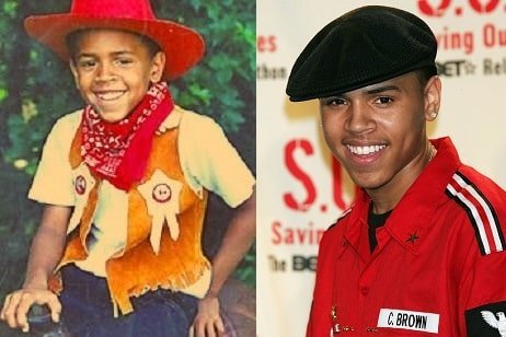 As a kid Chris Brown was very violent