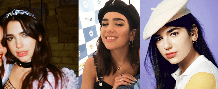 Teenage pics of Dua Lipa