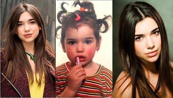Dua Lipa childhood pics