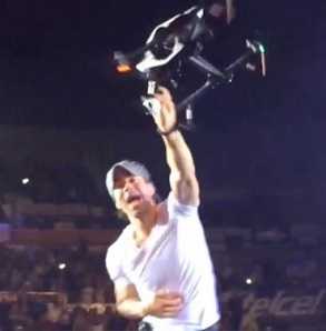 Enrique Iglesias suffered from a gory drone accident, worse than a horror movie, real blood!