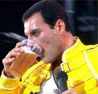 Vodka gave fragile Freddy Mercury energy to perform.