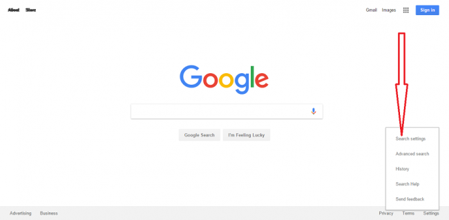 How to disable safe search in google?