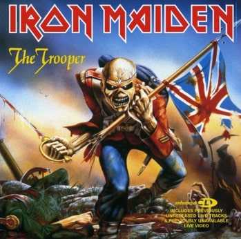Scary Iron Maiden album cover.