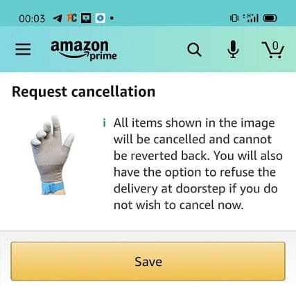 How to cancel a shipped Amazon order