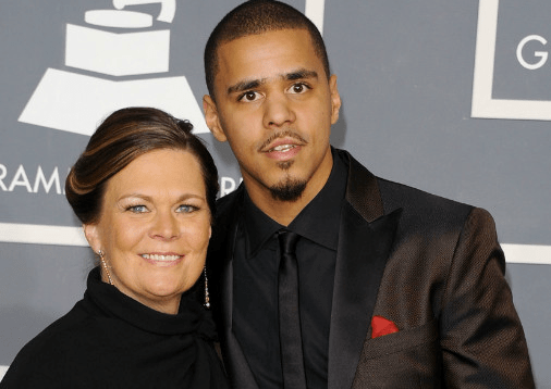 J Cole with his German mom