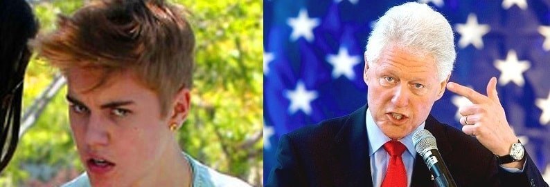 Justin Bieber said fuck you Bill Clinton