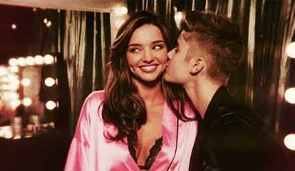 Justin Bieber flirted with Miranda Kerr for a long time.