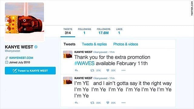 Drunk Kanye West used to rant endlessly on twitter