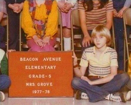 Kurt Cobain school pics