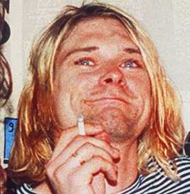 Kurt Cobain high on drugs
