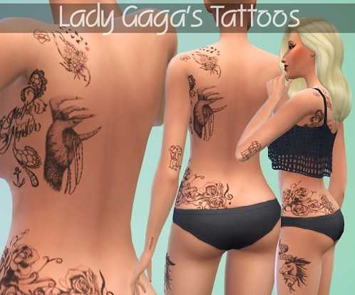 For some reason Lady Gaga tattoos only her left side.