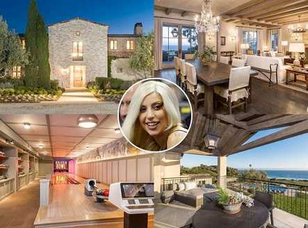 $23 million Lady Gagas malibu home even has a bat cave.