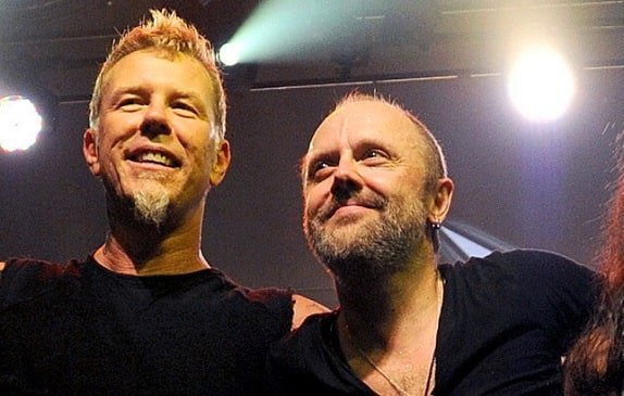 Metallicas James Hetfield and Lars Ulrich