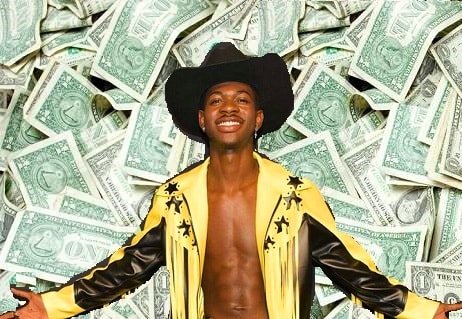 Lil Nas x with lots of money
