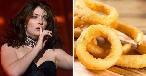 Lorde is crazy about onion rings she had a instagram account dedicated for it