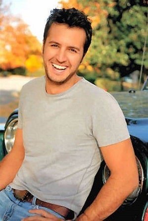 A happy looking Luke Bryan
