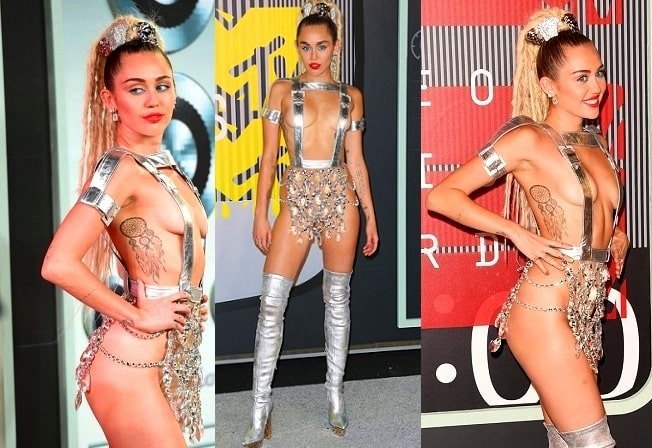 Sexy Miley Cyrus scantily dressed for MTV VMAs