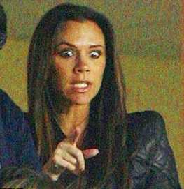 Victoria Beckham angry