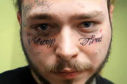 Post Malone Always Tired tattoo has gone viral