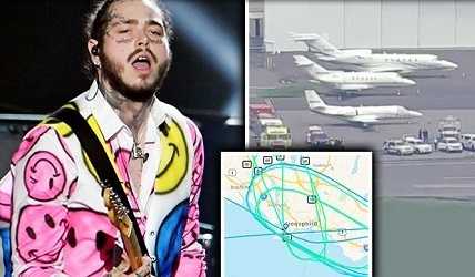 Post Malones plane crash landed on JFK airport NewYork