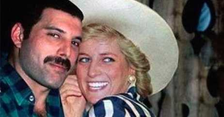 Princess Diana with Freddie Mercury
