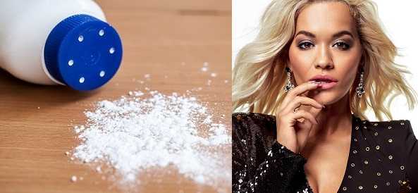 Talcum powders de-stress Rita Ora before live performances.