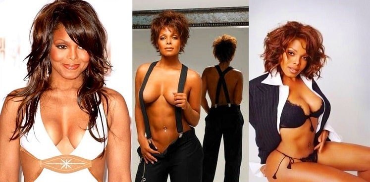Topless Janet Jackson semi nude pics