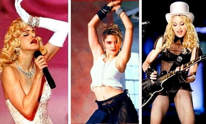 Gorgeous outfits of Madonna