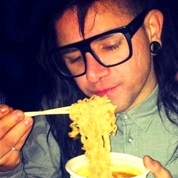 Skrillex loves sushi and noodles