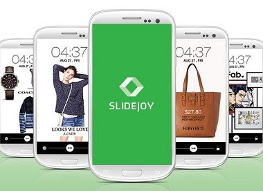 make money sliding your phone - slidejoy