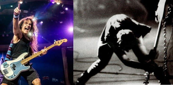 Steve Harris Iron Maiden bassist loves to break guitar during live performance