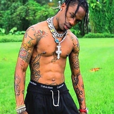 Sexy body of Travis Scot