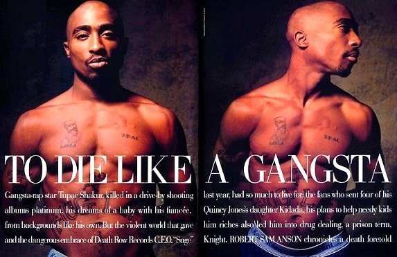 Tupac To die like a gangster streams on google play music, apple music and tidal