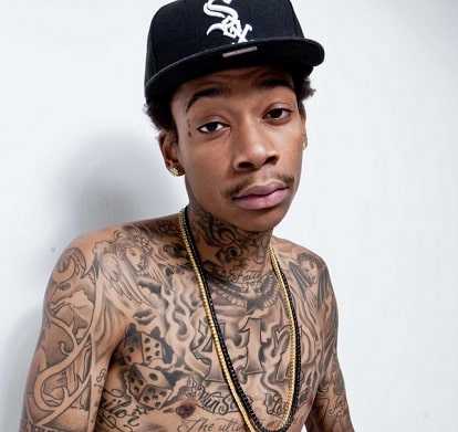 Wiz Khalifa chest tattoos