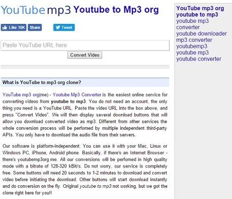Youtube to mp3 is illegal