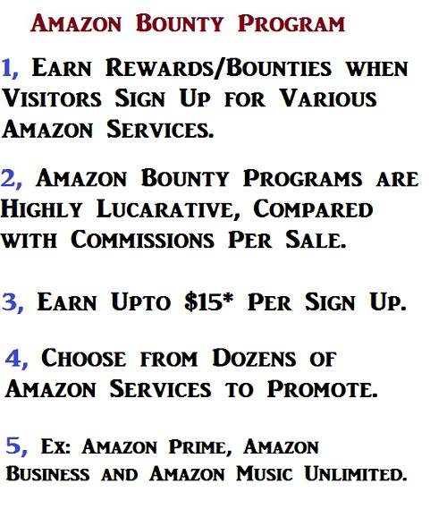 Benefits of Amazon Bounty Program