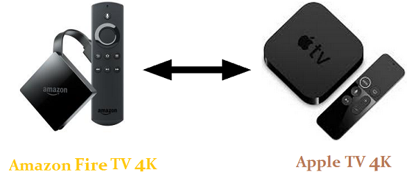 difference between amazon fire tv 4k and apple tv 4k