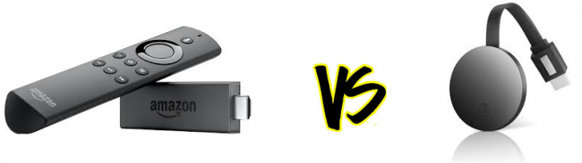 difference between amazon fire tv and google chromecast ultra 4k